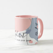 BUDGET Bruidsmeisje Bruiloft Geschenken Roze Blauw Mok (Voorkant rechts)