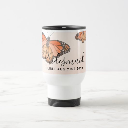 BUDGET Bruidsmeisje Bruiloft Geschenken VLINDERS Reisbeker (Center)