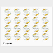 BUDGET Bruidsmeisje Bruiloftsgeschenken ZONNEBLOEM Ronde Sticker (Vel)
