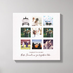 BUDGET Bruidsmeisje Cadeaus FOTO COLLAGE Quotes BF Canvas Afdruk