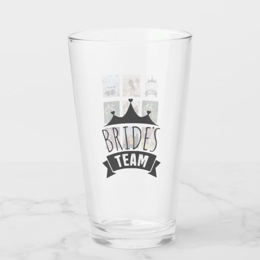 BUDGET Bruidsmeisje Cadeaus FOTO COLLAGE Quotes BF Glas (Achterkant)