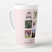 BUDGET Bruidsmeisje Cadeaus FOTO COLLAGE Quotes BF Latte Mok (Linkerhoek)