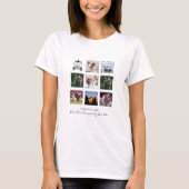 BUDGET Bruidsmeisje Cadeaus FOTO COLLAGE Quotes BF T-shirt (Voorkant)