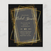 BUDGET BRUIDSSHOWER Glamour Gouden Glitter look ch Flyer