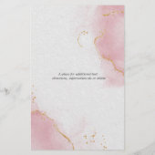 Budget Bruiloft Abstract Roze Skies (Achterkant)