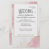 Budget Bruiloft Abstract Roze Skies (Voorkant / Achterkant)