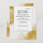 Budget Bruiloft Abstract Toscane Gele luchten (Voorkant / Achterkant)