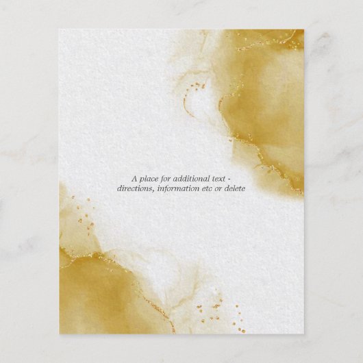 Budget Bruiloft Abstract Toscane Gele luchten (Achterkant)