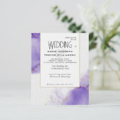 Budget Bruiloft Abstracte Amethist Skies (Staand voorkant)