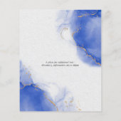Budget Bruiloft Abstracte Royal Blue Skies (Achterkant)