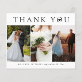 Budget bruiloft bedankt fototypografie flyer (Voorkant)