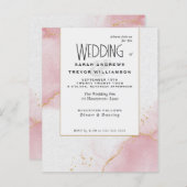 Budget Bruiloft Blush Roze Skies (Voorkant / Achterkant)