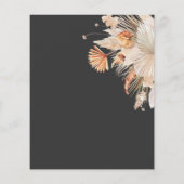 budget bruiloft botanische pampas gras uitnodiging flyer (Achterkant)