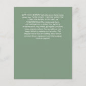 BUDGET BRUILOFT DATUM BEWAREN Gouden Glitter Geom Flyer (Achterkant)