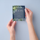 BUDGET BRUILOFT DATUM BEWAREN - GROEN GEWAAD Eucal Flyer (Hand)