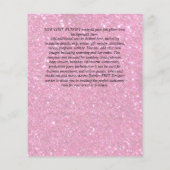 BUDGET BRUILOFT DATUMS OPZIJ GEZET Gouden Glitter Flyer (Achterkant)