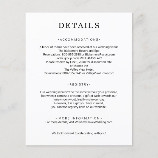 Budget Bruiloft Details Bijlage Flyer (Voorkant)