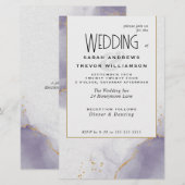 Budget Bruiloft Dusty Plum Abstract Skies (Voorkant / Achterkant)