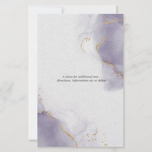 Budget Bruiloft Dusty Plum Abstract Skies (Achterkant)