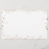 Budget bruiloft Eucalyptus gold behalve datum (Achterkant)