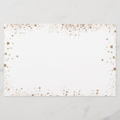 Budget bruiloft Eucalyptus gold behalve datum (Achterkant)