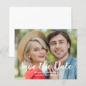 Budget Bruiloft Foto Flat Save The Date (Voorkant / Achterkant)