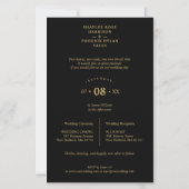 Budget Bruiloft Luxe Gouden Takken Frame Foto (Achterkant)
