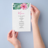 Budget Bruiloft Menu Tropische Hibiscus (Hand)