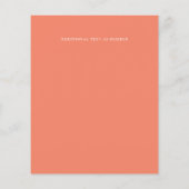 BUDGET bruiloft nodigt Abstract oranje strand uit (Achterkant)