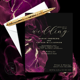 Budget Bruiloft Prachtige Magenta Alcohol Inkt