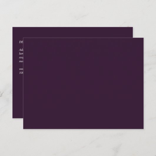 BUDGET Bruiloft PRUIM PAARS Monochroom Eenvoudig Briefkaart (Voorkant / Achterkant)