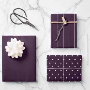 BUDGET Bruiloft PRUIM PAARS Monochroom Eenvoudig Inpakpapier Vel