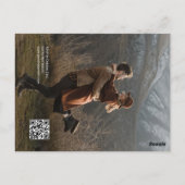 Budget Bruiloft Stijlvol 2 Foto QR Code Briefkaart (Achterkant)