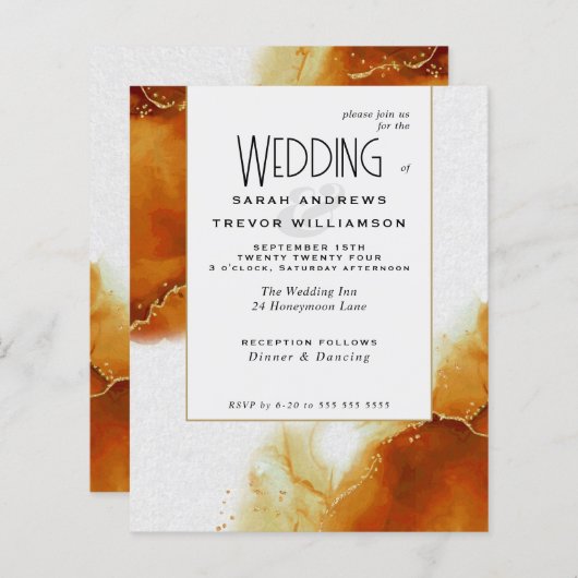 Budget Bruiloft Toscane Topaz Abstract Skies (Voorkant / Achterkant)