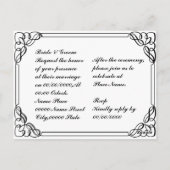 budget bruiloft uitnodiging (Achterkant)