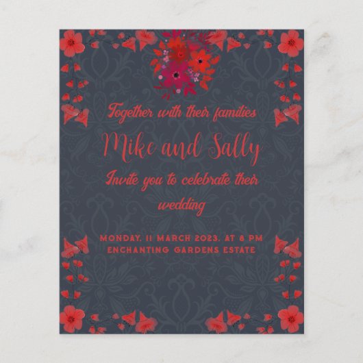 Budget bruiloft uitnodigingen & uitnodigingen onli (Voorkant)