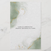 Budget Bruiloft Wijze Groene Abstracte luchten (Achterkant)