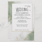 Budget Bruiloft Wijze Groene Abstracte luchten (Voorkant / Achterkant)