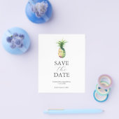 Budget Bruiloften Save The Date Ananas Flyer (Enkel)