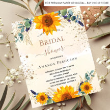 Budget bruiloftsfeest met zonnebloem eucalyptus gl