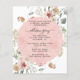Budget Bruiloftsfeest Uitnodiging   Annabeth Flyer