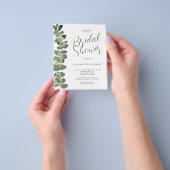 Budget bruiloftsshower uitnodiging papieren flyer (Hand)