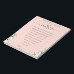 Budget Bruiloftsshower 'Would She Rather' Notitieb Notitieblok<br><div class="desc">Op zoek naar een betaalbare en budgetvriendelijke optie voor je bruiloftsshower-spellen? Wij zijn hier om te helpen! Dit notitieblok van 40 pagina's is een geweldige manier om geld te besparen en toch ervoor te zorgen dat iedereen veel plezier heeft op je bruiloftsshower. De vellen kunnen gemakkelijk worden afgescheurd en aan...</div>