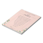 Budget Bruiloftsshower 'Would She Rather' Notitieb Notitieblok (Linkerzijde)