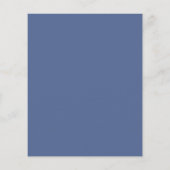 Budget bruiloftstaart uitnodiging met Franse blauw (Achterkant)
