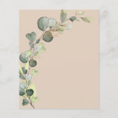 Budget Brunch & Bubbly Terracotta Uitnodiging Flyer (Achterkant)