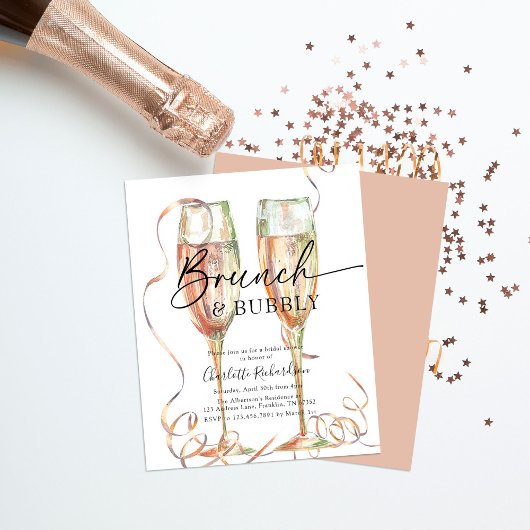 Budget Brunch & Bubbly Vrijgezellenfeest Flyer