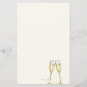 Budget brunch en bubbelige bruids douche uitnodigi flyer (Achterkant)