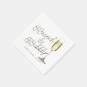 Budget Brunch en Bubble Cocktail Napkins Servet (Hoek)