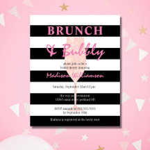 Budget Brunch en Bubble Pink Glitter Champagne